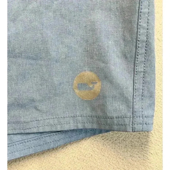 Vineyard Vines Board Shorts Mens 30 Blue Stretch Unlined Drawstrings Swim Trunks - Picture 6 of 8